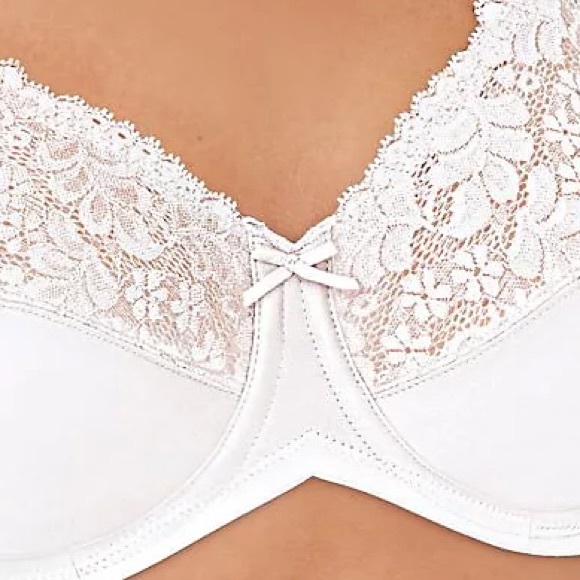 LILYETTE The Lily Fit Minimizer Comfort Lace Underwire white Bra 44D NWT - Picture 4 of 11